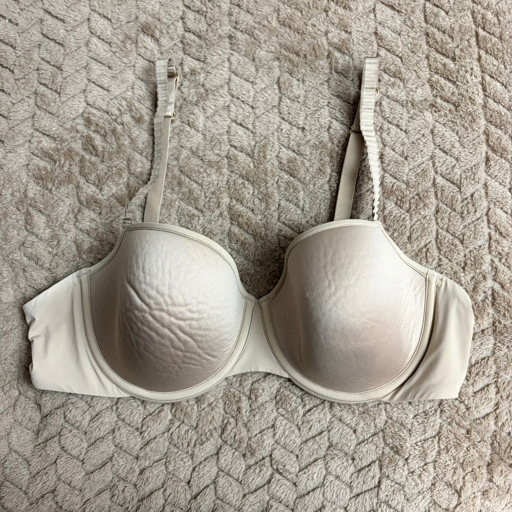 ThirdLove 24/7 Classic T-Shirt Bra 38B Beige Nude Underwire Full Coverage